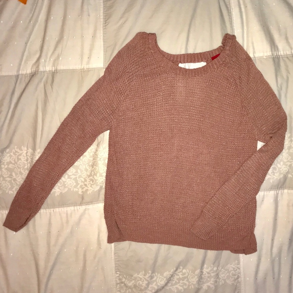 Daytrip cold shoulder, open back waffle top